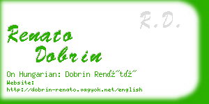 renato dobrin business card